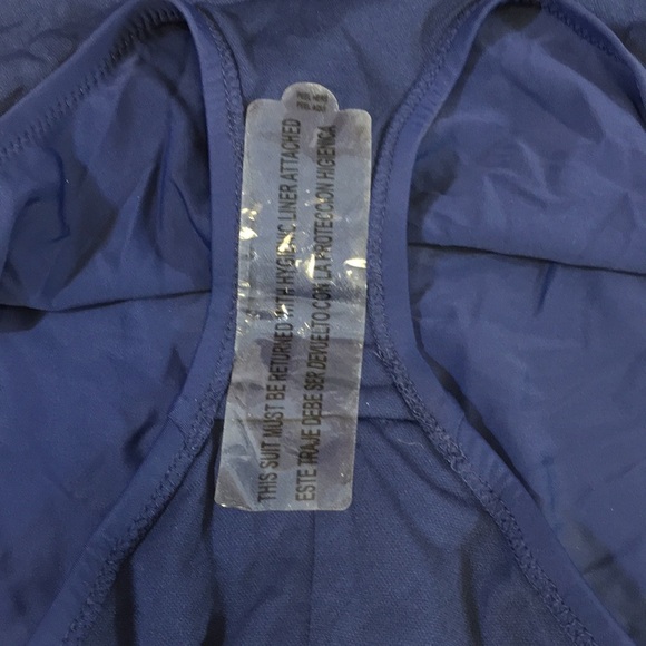 Mossimo Swimsuit Womens‎ Small Dark Night Blue Lace Up One Piece Swimwear - Picture 10 of 14